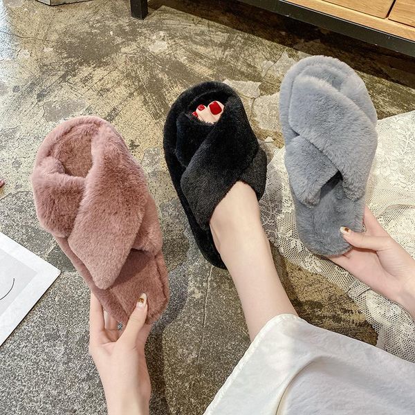 slippers winter women house faux fur warm flat shoes female slip on home furry ladies size 36-43 wholesale, Black
slippers winter women house faux fur warm flat shoes female slip on home furry ladies size 36-43 wholesale, Black