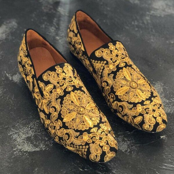 dress shoes mens gold embroidery wedding nightclub party pumps loafers wingtip plus size 2021, Black
dress shoes mens gold embroidery wedding nightclub party pumps loafers wingtip plus size 2021, Black