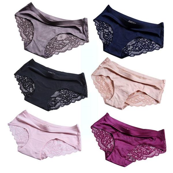 women's panties traceless hollow out set lace briefs middle-waisted ice silk cotton for daily, Black;pink
women's panties traceless hollow out set lace briefs middle-waisted ice silk cotton for daily, Black;pink