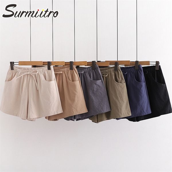 cotton linen casual summer shorts women korean style short pants high elastic waist wide leg female 210421, White;black
cotton linen casual summer shorts women korean style short pants high elastic waist wide leg female 210421, White;black