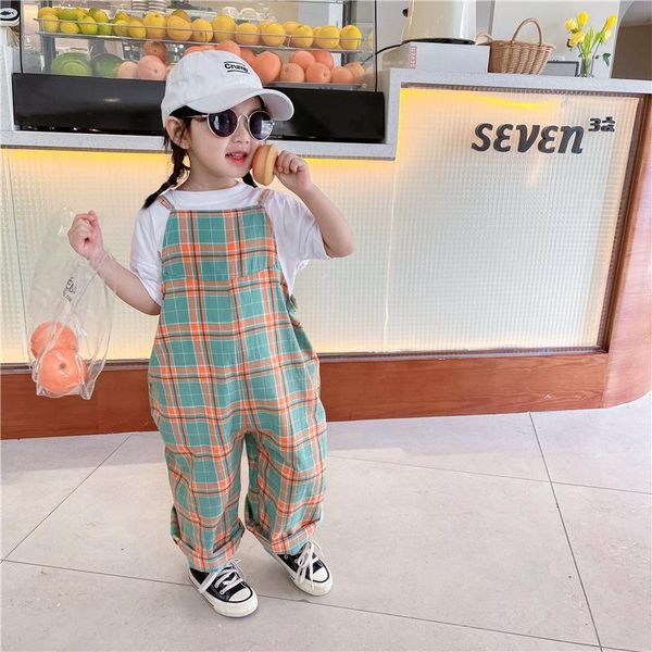 children's overalls 2 3 4 5 6 7 y baby girls koran loose plaid jumpsuits cotton wide leg suspender pants for girl kids trousers, Blue
children's overalls 2 3 4 5 6 7 y baby girls koran loose plaid jumpsuits cotton wide leg suspender pants for girl kids trousers, Blue