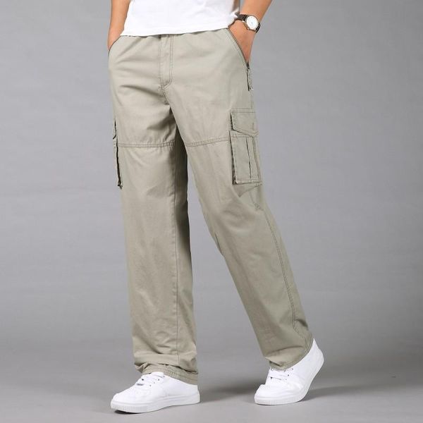 plus size casual loose men cargo pants safari style male trousers cotton elastic waist long for -4xl 5xl men's, Black
plus size casual loose men cargo pants safari style male trousers cotton elastic waist long for -4xl 5xl men's, Black