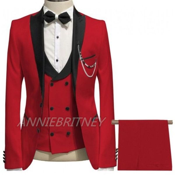 men's suits & blazers fashion wedding suit for men red slim fit 3 piece(blazer+pant+vest )custom made plus size formal man party tuxedo, White;black 
men's suits & blazers fashion wedding suit for men red slim fit 3 piece(blazer+pant+vest )custom made plus size formal man party tuxedo, White;black