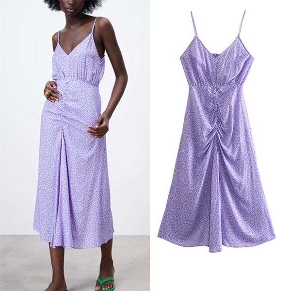 women summer print pleated dress spaghetti strap buttons vintage casual female elegant dresses vestidos clothes 210513, Black;gray
women summer print pleated dress spaghetti strap buttons vintage casual female elegant dresses vestidos clothes 210513, Black;gray