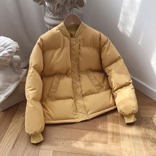 mooirue 2021 autumn winter parka jacket baseball cotton-padded clothes short loose o neck arrivals coat women's down & parkas, Black
mooirue 2021 autumn winter parka jacket baseball cotton-padded clothes short loose o neck arrivals coat women's down & parkas, Black