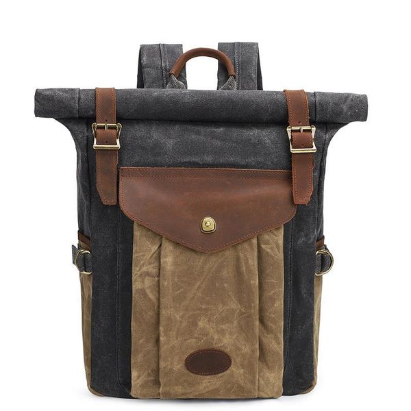 backpack travel mens large capacity for men hiking backpacks waterproof oil wax canvas vintage bag rucksack roll top
backpack travel mens large capacity for men hiking backpacks waterproof oil wax canvas vintage bag rucksack roll top