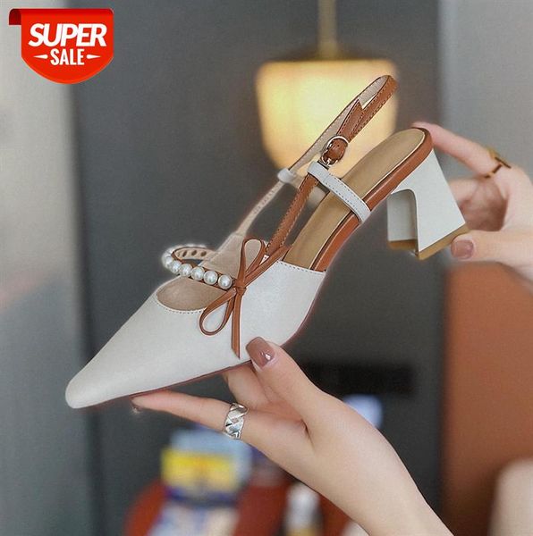 baotou sandals korean version of gentle wind fairy pearl color matching bow women's shoes thick high-heeled #xc8d, Black
baotou sandals korean version of gentle wind fairy pearl color matching bow women's shoes thick high-heeled #xc8d, Black