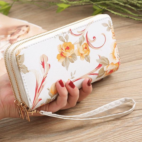 wallets fashion womens pu leather wallet double zipper purse coin casual solid simple lady wrist strap card, Red;black
wallets fashion womens pu leather wallet double zipper purse coin casual solid simple lady wrist strap card, Red;black