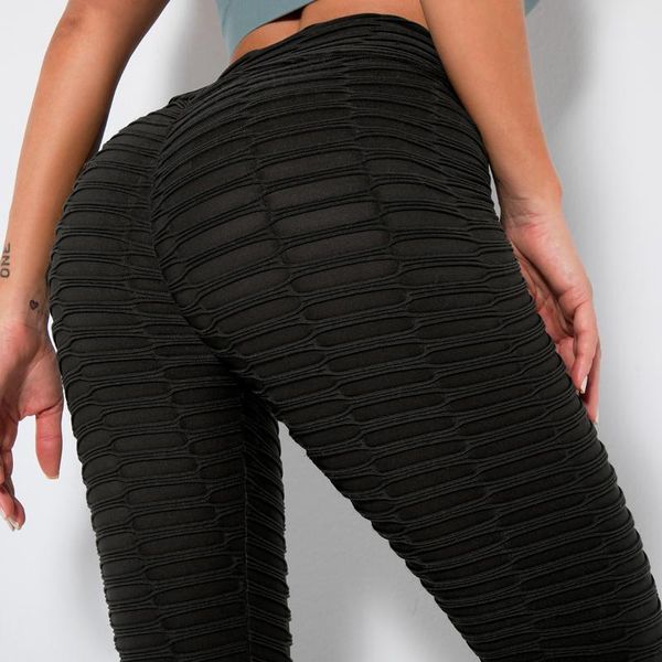 women's leggings ruched bulifting high waist yoga pants tummy control stretchy workout textured booty tights, Black
women's leggings ruched bulifting high waist yoga pants tummy control stretchy workout textured booty tights, Black