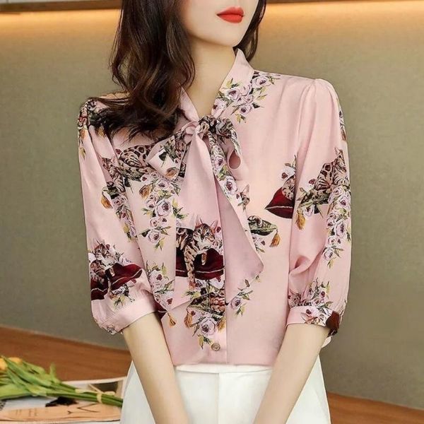 women's blouses & shirts fashion women chiffon spring autumn half sleeve scarf collar elegant all-match femme loose blusas mm0773, White
women's blouses & shirts fashion women chiffon spring autumn half sleeve scarf collar elegant all-match femme loose blusas mm0773, White