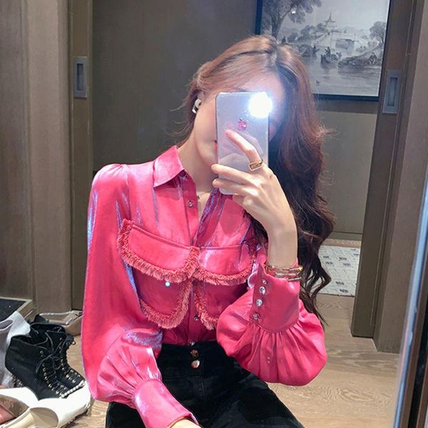 women's blouses & shirts 2021 women spring casual loose shirt ladies fashion long sleeve single breasted turn-down collar blouse female, White
women's blouses & shirts 2021 women spring casual loose shirt ladies fashion long sleeve single breasted turn-down collar blouse female, White