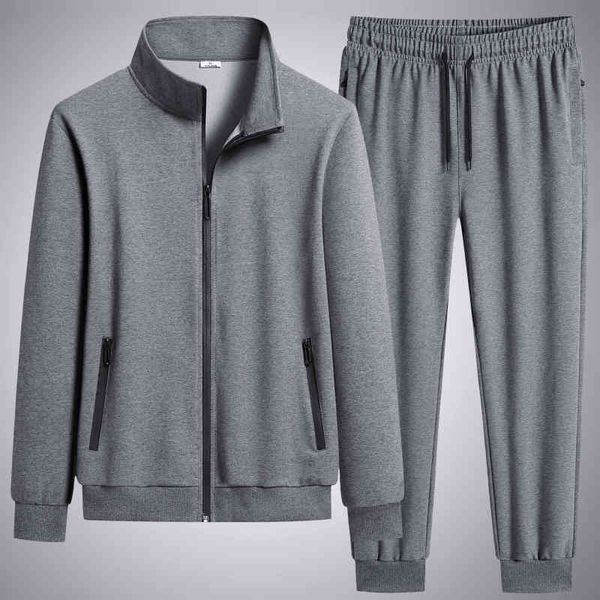 tracksuit spring and autumn men's suit large fashion sports leisure loose cotton sportswear, Gray
tracksuit spring and autumn men's suit large fashion sports leisure loose cotton sportswear, Gray