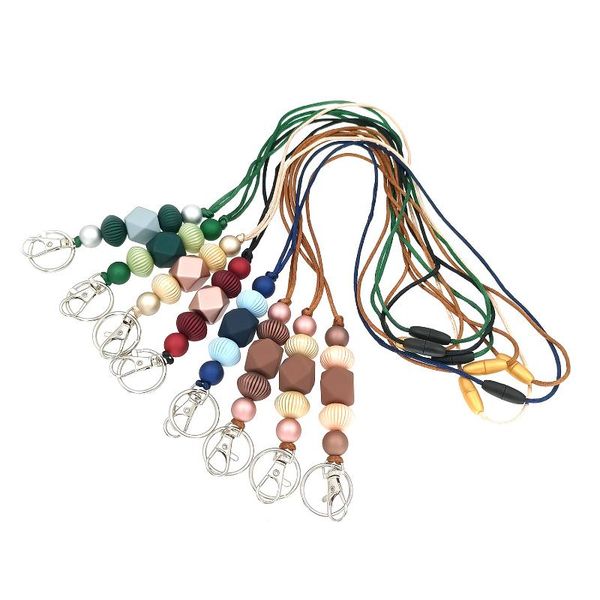 pendant necklaces retractable name badge reel lanyard necklace for women silicone beaded id holder with key ring keys teacher office, Silver
pendant necklaces retractable name badge reel lanyard necklace for women silicone beaded id holder with key ring keys teacher office, Silver