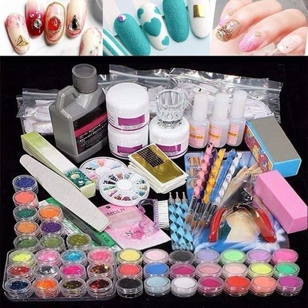 nail art kits full acrylic kit manicure set with lamp drill machine powder liquid glitter tips tools
nail art kits full acrylic kit manicure set with lamp drill machine powder liquid glitter tips tools