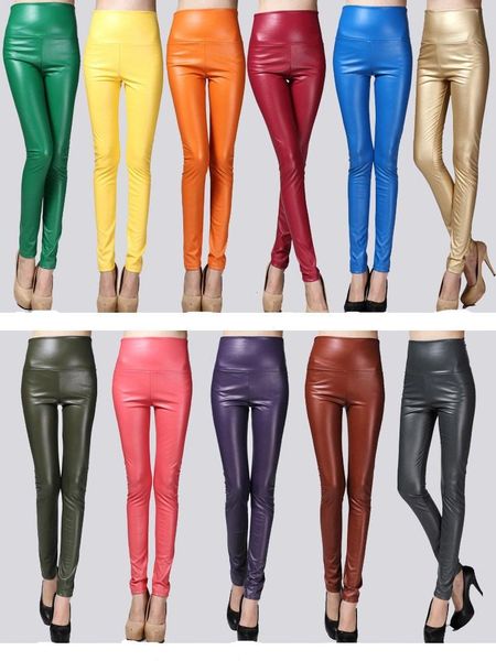 women's pants & capris 25 colors thicken winter women high waist pu leather stretch slim elastic fleece skinny pencil trousers, Black;white
women's pants & capris 25 colors thicken winter women high waist pu leather stretch slim elastic fleece skinny pencil trousers, Black;white