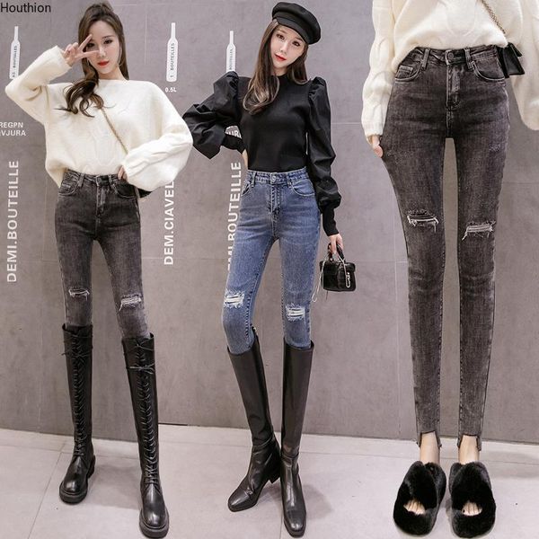 houthion high-waist women's jeans fashion summer tight multi-pocket zipper pants korean casual solid color, Blue
houthion high-waist women's jeans fashion summer tight multi-pocket zipper pants korean casual solid color, Blue