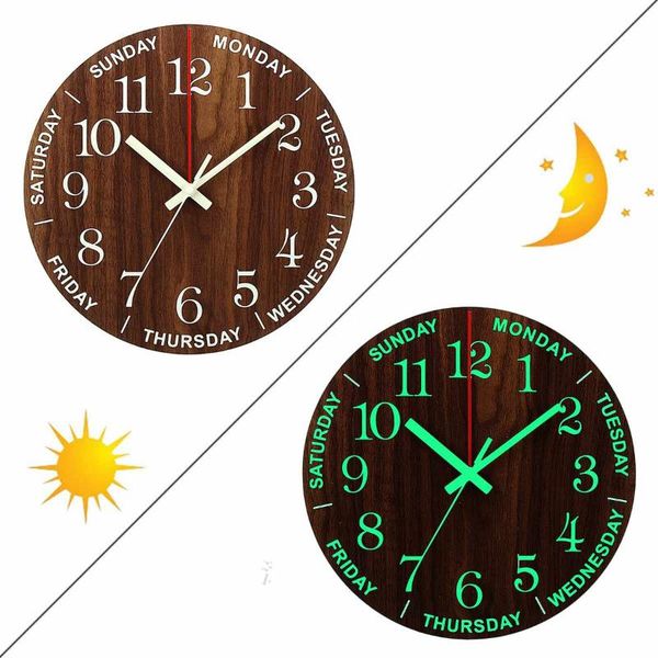 wall clocks 12 inch luminous clock wood silent light in dark night nordic fashion non ticking with
wall clocks 12 inch luminous clock wood silent light in dark night nordic fashion non ticking with