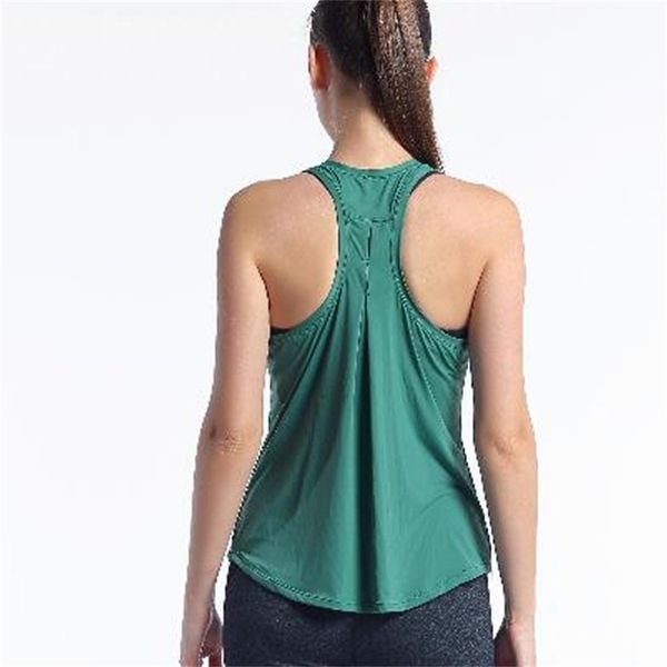 women tank stretch blouse gym sleeveless shirts sports black green vest 210705, White
women tank stretch blouse gym sleeveless shirts sports black green vest 210705, White