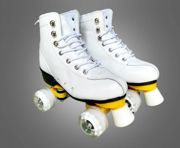 japy artificial leather roller skates white double line men two skating shoes patines with black pu 4 wheels inline &
japy artificial leather roller skates white double line men two skating shoes patines with black pu 4 wheels inline &