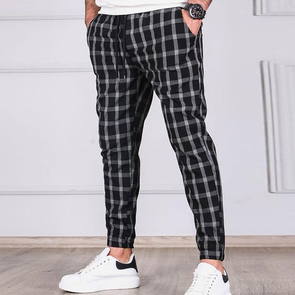 men's pants autumn men joggers sweatpants mens 2021 streetwear fitness clothing fashion plaid cotton casual pant, Black
men's pants autumn men joggers sweatpants mens 2021 streetwear fitness clothing fashion plaid cotton casual pant, Black