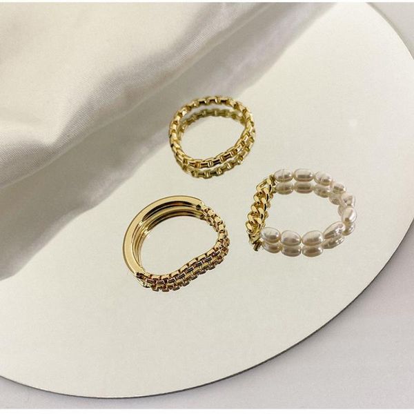 wedding rings korean fashion design natural freshwater pearl ring for women ins simple zircon chain irregular metal jewelry gifts, Slivery;golden
wedding rings korean fashion design natural freshwater pearl ring for women ins simple zircon chain irregular metal jewelry gifts, Slivery;golden