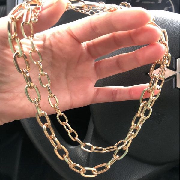 chains trend punk chain layered necklace for women girl bohemia jewelry chunky style separate wearing available, Silver
chains trend punk chain layered necklace for women girl bohemia jewelry chunky style separate wearing available, Silver