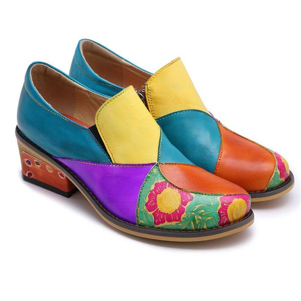 dress shoes bohemian flat women summer vintage printed genuine leather flats casual woman sneakers spring fall, Black
dress shoes bohemian flat women summer vintage printed genuine leather flats casual woman sneakers spring fall, Black