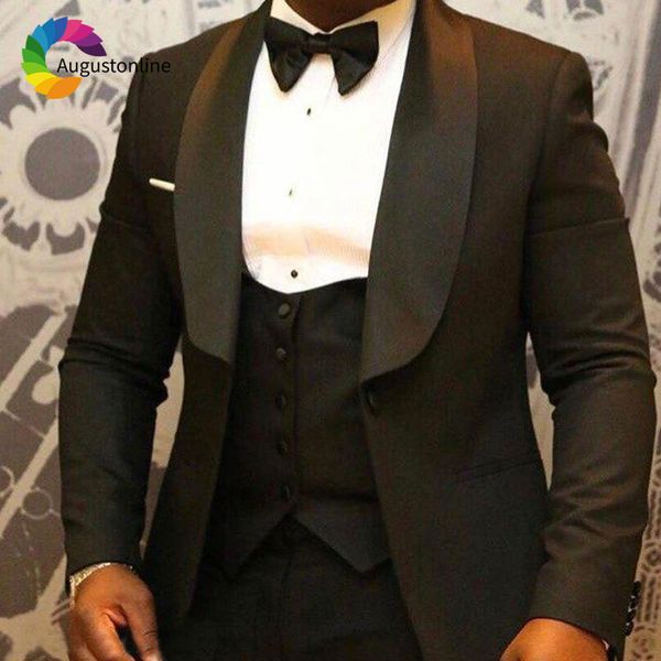 men's suits & blazers wide shawl lapel black men for wedding slim fit groom tuxedos 3 piece jacket pants vest man costume homme te, White;black
men's suits & blazers wide shawl lapel black men for wedding slim fit groom tuxedos 3 piece jacket pants vest man costume homme te, White;black
