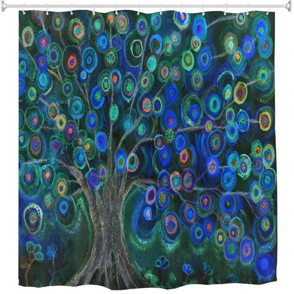 shower curtains colorful tree curtain fabric spring abstract life 
shower curtains colorful tree curtain fabric spring abstract life
