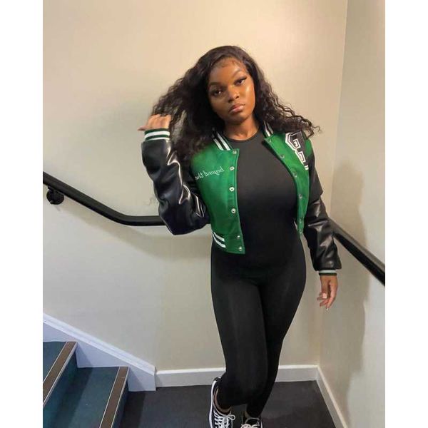 color blocked printed leather sleeve baseball jacket short coat women 2021 new coat for women, Black;brown
color blocked printed leather sleeve baseball jacket short coat women 2021 new coat for women, Black;brown