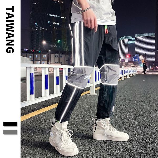 men's trousers letter printing elastic waist casual pants 2021 spring sweatpants, Black
men's trousers letter printing elastic waist casual pants 2021 spring sweatpants, Black