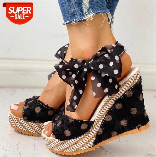 women sandals dot bowknot design platform wedge female casual high increas shoes ladies fashion ankle strap open toe #fq7p, Black
women sandals dot bowknot design platform wedge female casual high increas shoes ladies fashion ankle strap open toe #fq7p, Black