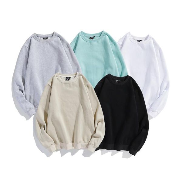 men's hoodies & sweatshirts 100% cotton solid color crewneck long sleeve oversized harajuku streetwear men women casual sweatshirt loos, Black
men's hoodies & sweatshirts 100% cotton solid color crewneck long sleeve oversized harajuku streetwear men women casual sweatshirt loos, Black