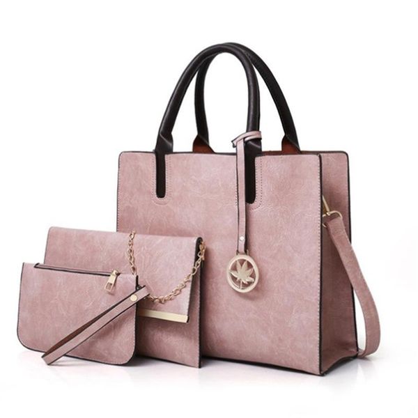 women's bag set fashion pu leather ladies handbag solid color messenger shoulder wallet bags for women 2021 evening
women's bag set fashion pu leather ladies handbag solid color messenger shoulder wallet bags for women 2021 evening