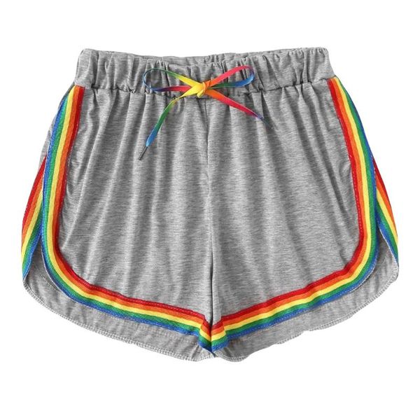 women's shorts ladies mid elastic waist sweatpants striped loose trousers trunk summer woman clothes korean street style for 2021, White;black
women's shorts ladies mid elastic waist sweatpants striped loose trousers trunk summer woman clothes korean street style for 2021, White;black