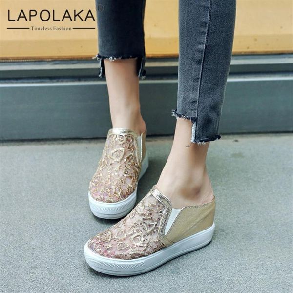 dress shoes lapolaka 2021 fashion plus size 45 platform summer slippers woman wedge high heels mesh casual female mules, Black
dress shoes lapolaka 2021 fashion plus size 45 platform summer slippers woman wedge high heels mesh casual female mules, Black