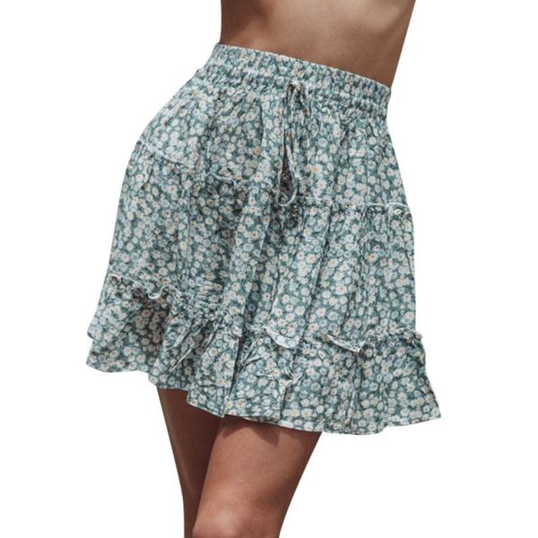 skirts women summer casual bohe high waist ruffled floral print beach short skirt, Black
skirts women summer casual bohe high waist ruffled floral print beach short skirt, Black