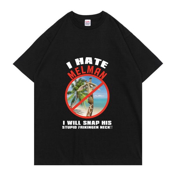 men's t-shirts i hate melman clothes fashion funny tshirt casual t shirt men summer couples t-shirt cotton black tee loose, White;black
men's t-shirts i hate melman clothes fashion funny tshirt casual t shirt men summer couples t-shirt cotton black tee loose, White;black