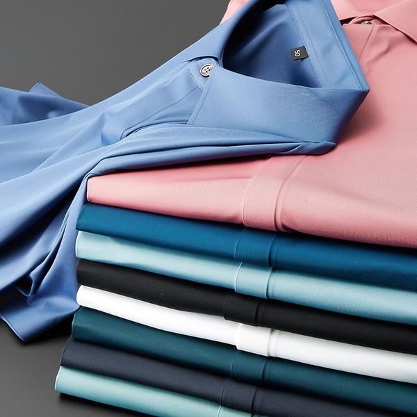 men's polos jsbdsilky as milk ~ soft waxy q elastic high end pressure adhesive no ironing business slim ice silk white shirt, White;black
men's polos jsbdsilky as milk ~ soft waxy q elastic high end pressure adhesive no ironing business slim ice silk white shirt, White;black