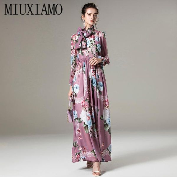 spring summer est cute purple flower print o-neck elegant full sleeve casual maxi dress women vestidos scarf dresses, Black;gray
spring summer est cute purple flower print o-neck elegant full sleeve casual maxi dress women vestidos scarf dresses, Black;gray