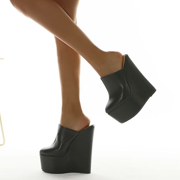 high-heeled sandals height increasing 2022 sturdy sole platform waterproof round toe striped wedge heel for woman slingbacks, Black
high-heeled sandals height increasing 2022 sturdy sole platform waterproof round toe striped wedge heel for woman slingbacks, Black