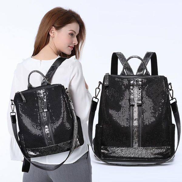 backpack women shoulder handle bags multifunction anti-theft travel backpacks fashion sequin girls knapsack oxford
backpack women shoulder handle bags multifunction anti-theft travel backpacks fashion sequin girls knapsack oxford