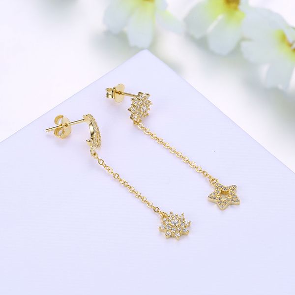 creative s925 star moon earrings south korean style diamond accessories sh-e0127, Golden
creative s925 star moon earrings south korean style diamond accessories sh-e0127, Golden