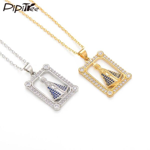 pendant necklaces pipitree charm square chain necklace women colar choker brass cubic zirconia virgin mary trendy jewelry gift, Silver
pendant necklaces pipitree charm square chain necklace women colar choker brass cubic zirconia virgin mary trendy jewelry gift, Silver