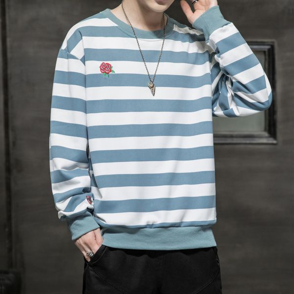 sve 2021 long autumn men's round ne striped sweater trend embroidery casual loose top, Black
sve 2021 long autumn men's round ne striped sweater trend embroidery casual loose top, Black