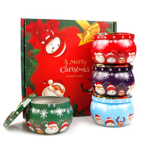 gift wrap 4pcs/lot christmas metal candle jar with lid 4.4oz handmade scented candles making container tins box candy
gift wrap 4pcs/lot christmas metal candle jar with lid 4.4oz handmade scented candles making container tins box candy