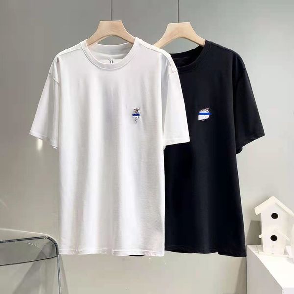 luxury design summer fashion cover snowman cloth embroidered version loose round neck short sleeve t-shirt, White
luxury design summer fashion cover snowman cloth embroidered version loose round neck short sleeve t-shirt, White