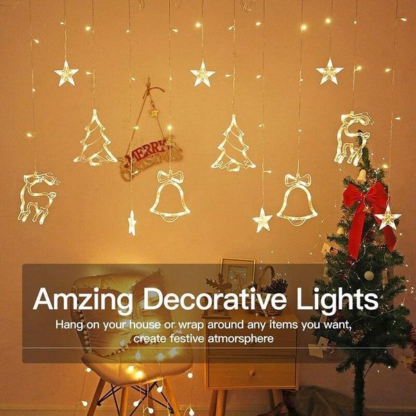 strings led deer bells curtain light 220v 110v christmas garland string fairy lights 8 modes for party tools
strings led deer bells curtain light 220v 110v christmas garland string fairy lights 8 modes for party tools