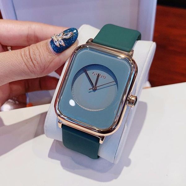 wristwatches fashion women watches green leather minimalist rectangle ladies quartz dress wristwatch relogio feminino montre femme, Slivery;brown
wristwatches fashion women watches green leather minimalist rectangle ladies quartz dress wristwatch relogio feminino montre femme, Slivery;brown