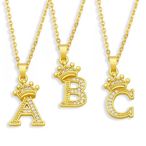 pendant necklaces eyika hip hop style 26 letters a-z zircon crown initial alphabet necklace for woman man punk choker chain jewelry gift, Silver
pendant necklaces eyika hip hop style 26 letters a-z zircon crown initial alphabet necklace for woman man punk choker chain jewelry gift, Silver